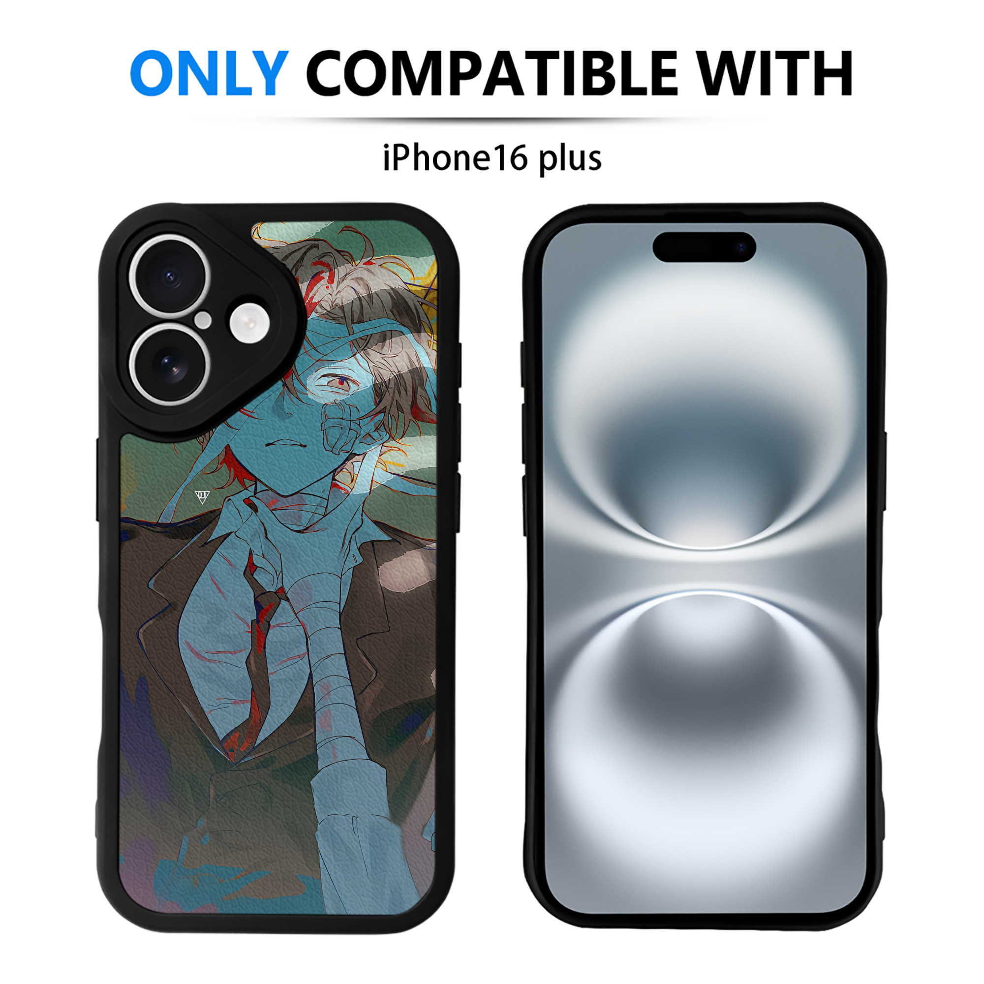 （画像用） 文豪ストレイドッグス Bungo Stray Dogs 【iPhone 16シリーズ対応】シリコンスマホケース（レザー調） 材質：シリコン